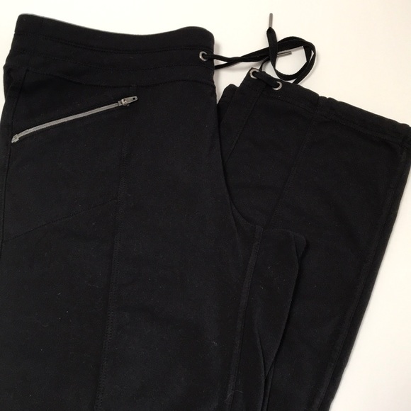 Athleta Pants - Athleta black athletic pants with front zippers